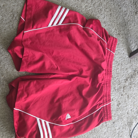 Adidas Red Athletic Shorts - Picture 1 of 4